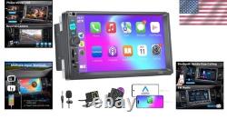 Double Din Car Stereo Touch Screen Bluetooth FM USB Auxiliary Backup Camera