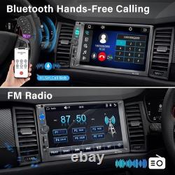 Double Din Car Stereo Touch Screen Bluetooth FM USB Auxiliary Backup Camera