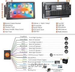 Double Din Car Stereo Touch Screen Bluetooth FM USB Auxiliary Backup Camera