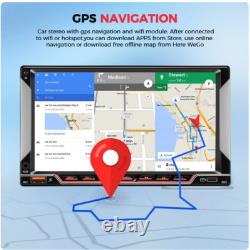 Double Din Car Stereo Touch Screen Carplay Radio GPS Nav WIFI Mirror Link Camera