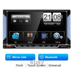 Double Din Car Stereo Touch Screen Carplay Radio GPS Nav WIFI Mirror Link Camera
