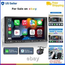 Double Din Car Stereo Wireless CarPlay Android Auto 7in Touchscreen Bluetooth