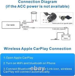 Double Din Car Stereo Wireless CarPlay Android Auto 7in Touchscreen Bluetooth