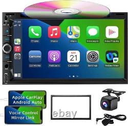Double Din Car Stereo With DVD/CD Player 7Car radio Voice Contrl Mirror Link