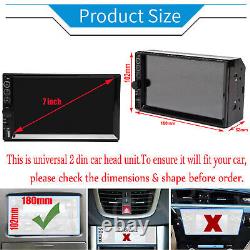 Double Din Car Stereo and Backup Camera Touch Screen Radio Mirror Link For GPS