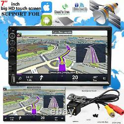 Double Din Car Stereo and Backup Camera Touch Screen Radio Mirror Link For GPS