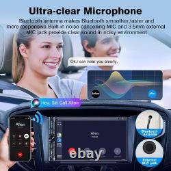 Double Din Car Stereo with Bluetooth, 240W 4.2CHN, 7 Touchscreen, SWC Car Radio