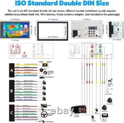 Double Din Car Stereo with Bluetooth, 240W 4.2CHN, 7 Touchscreen, SWC Car Radio