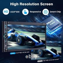 Double Din Car Stereo with Bluetooth, 240W 4.2CHN, 7 Touchscreen, SWC Car Radio