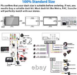 Double Din Car Stereo with Bluetooth 5.1, Mirror M005