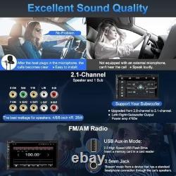 Double Din Car Stereo with CD DVD, Backup Camera Supports CarPlay/Android