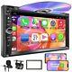 Double Din Car Stereo With Cd/dvd Player, 7-inch Touch Screen Apple Carplay+cam
