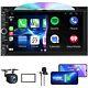 Double Din Car Stereo With Cd/dvd Player, 7 Touch Screen Car Stereo Carplay Bt