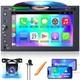 Double Din Car Stereo With Cd/dvd Player, 7-inch Touch Screen Car Stereo With