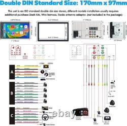 Double Din Car Stereo with Subwoofer Ports