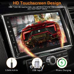 Double Din Car Stereo with Wireless Apple Carplay & Android Auto, 7Inch Touchscr