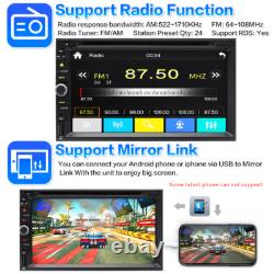 Double Din Radio CD/DVD Player 7 Bluetooth Touch Screen Car Stereo CarPlay GPS