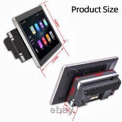 Double Din Rotatable 10.1'' Android 12.0 Apple CarPlay Car Stereo Radio GPS WiFi