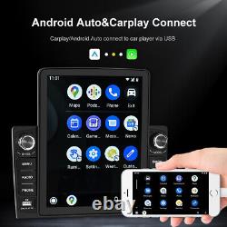 Double Din Touch Screen Car Stereo Radio Bluetooth Player FM Carplay Mirror Link