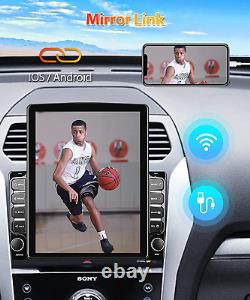 Double Din Vertical Car Stereo with Bluetooth GPS Navigation, 9.7'' Touchscreen
