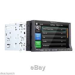 Double HD 2Din In Dash Stereo Car DVD CD Player GPS Touch Screen Radio iPod USB