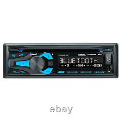 Dual 1DIN Bluetooth Car Stereo, 400W Amp and Kit, Kicker 6x8 and 6.5 Speakers