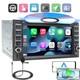 Dual 2din Apple Carplay Android Auto Gps 6.2 Radio Car Stereo Touch Dvd Cd Slot