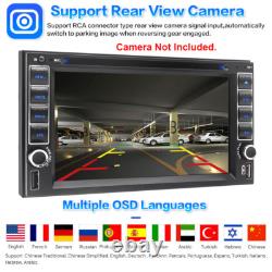 Dual 2Din Apple CarPlay Android Auto GPS 6.2 Radio Car Stereo Touch DVD CD Slot