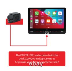 Dual Electronics DMCPA10W 10.1 Wireless Apple CarPlay & Android Auto Car Stereo