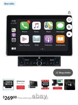 Dual Electronics XDCPA11BT 10.1 Double DIN Car Stereo Apple CarPlay Android