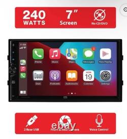Dual Electronics XDCPA73W 7 Car Stereo Double DIN Wired and Wireless CarPlay