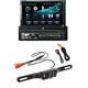 Dual Single Din Bluetooth Car Stereo Receiver With7 Flip Out Touchscreen+camera