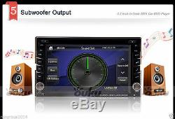 Dual Zone 2Din In Dash 6.2 Car DVD Radio Stereo Player GPS Navigation BT+CAMERA
