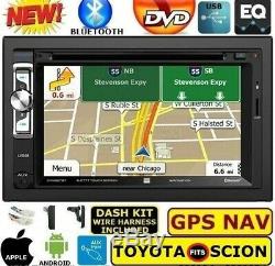 FITS/FOR TOYOTA SCION GPS NAV SYSTEM DVD CD BT USB AUX BT CAR Radio Stereo