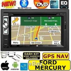 FORD MERCURY GPS NAVIGATION SYSTEM BLUETOOTH DVD CD USB AUX BT CAR Radio Stereo