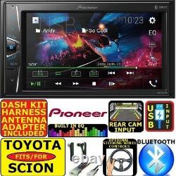 FOR TOYOTA SCION Bluetooth USB AUX CAR RADIO STEREO DOUBLE DIN DASH KIT