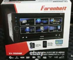 Farenheit Double Din Car 7 DVD Player Bluetooth Android Mirror Link PhoneLink