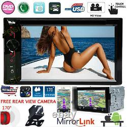 Fit Ford F-150 250 350 Double Din Car Stereo Audio Radio TouchScreen with Camera