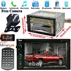 Fits Chevy Silverado 1500 2500 3500 HD CD DVD Car Stereo 2DIN Mirrors-GPS+Camera