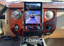 For 2006-14 Ford F-250 F-350 Super Duty Double Din Radio Rotated Stereo CarPlay