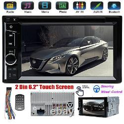 For 2007-2012 Nissan Altima Double 2 Din 6.2 Car Stereo HD Touch Screen DVD CD