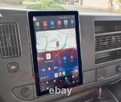 For 2008-2024 Chevrolet Express 10.1 Double Din Rotated Car Stereo CarPlay GPS
