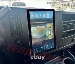 For 2008-2024 Chevrolet Express 10.1 Double Din Rotated Car Stereo CarPlay GPS