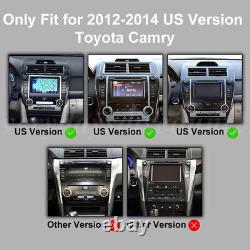 For 2012-2014 Toyota Camry Car Stereo Radio Android 13 Carplay GPS +Camera 10.1