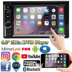 For CHRYSLER JEEP DODGE 6.2 Car CD DVD Touchscreen Radio Bluetooth Stereo AUX