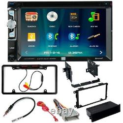 For Chevy 2003-2006 Avalanche XDVD276BT Car Stereo Double DIN Dash Kit and Cam