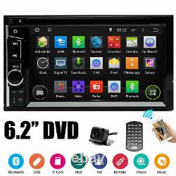 For Chevy Silverado 1500 6.2 2 DIN Car Stereo Radio DVD Player Bluetooth+Camera