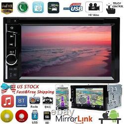For Chrysl Town & Country 2DIN 6.2 Car Stereo Radio CD DVD Player Bluetooth AM