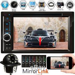 For Ford Escape Excursion Explorer 2 DIN 6.2 Car Stereo Radio+LED Backup Camera