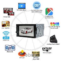 For Honda Accord Pilot 6.2 2 DIN Car Stereo CD DVD Radio Player + Backup Camera